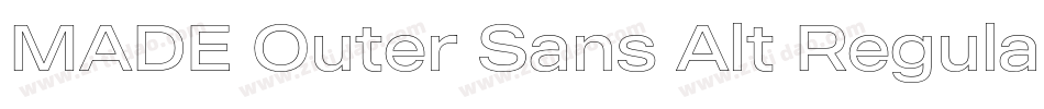 MADE Outer Sans Alt Regular PERSONAL USE字体转换